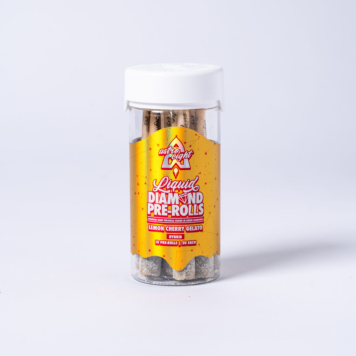 Lemon Cherry Gelato Liquid Diamond Pre-Rolls, 10 count jar