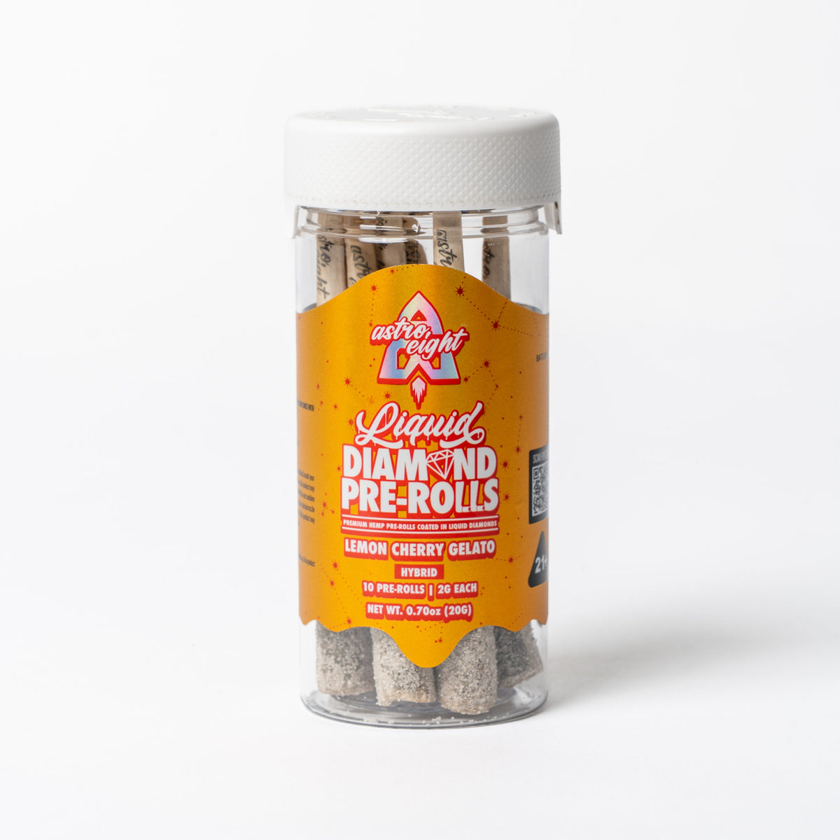 Lemon Cherry Gelato Liquid Diamond Pre-Rolls, 10 count jar (alternate view)