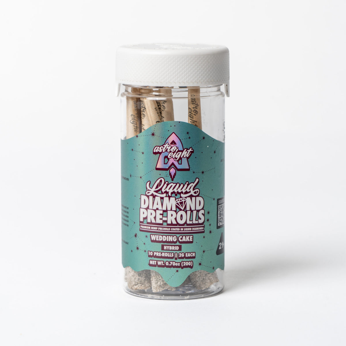 Wedding Cake Liquid Diamond Pre-Rolls, 10 count jar (alternate view)