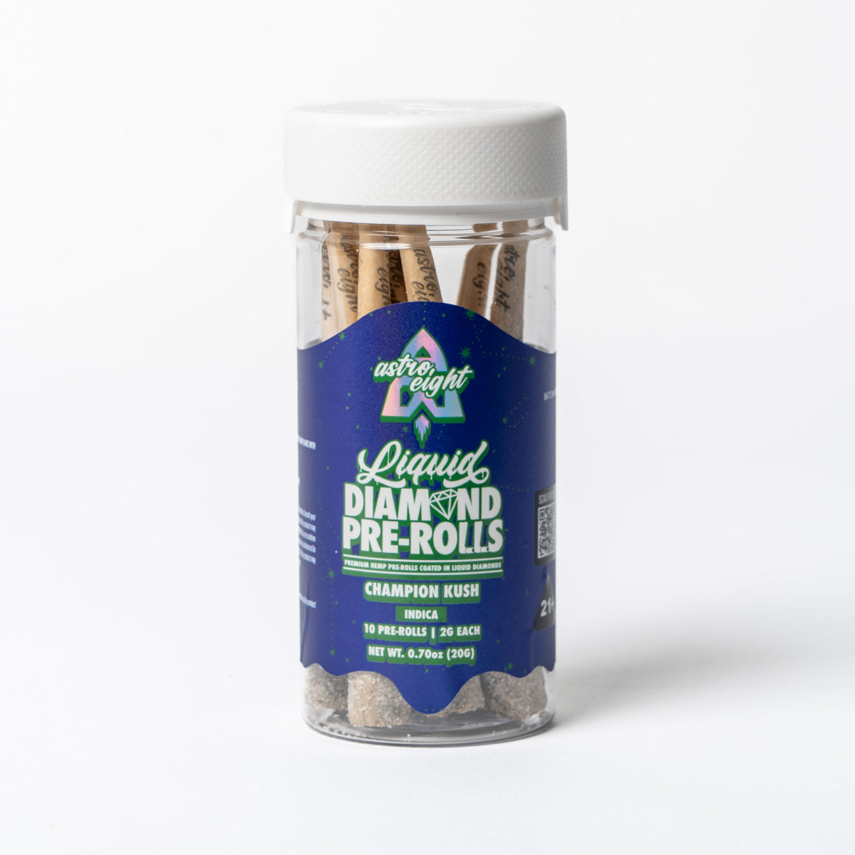 Champion Kush Liquid Diamond Pre-Rolls, 10 count jar (alternate view)