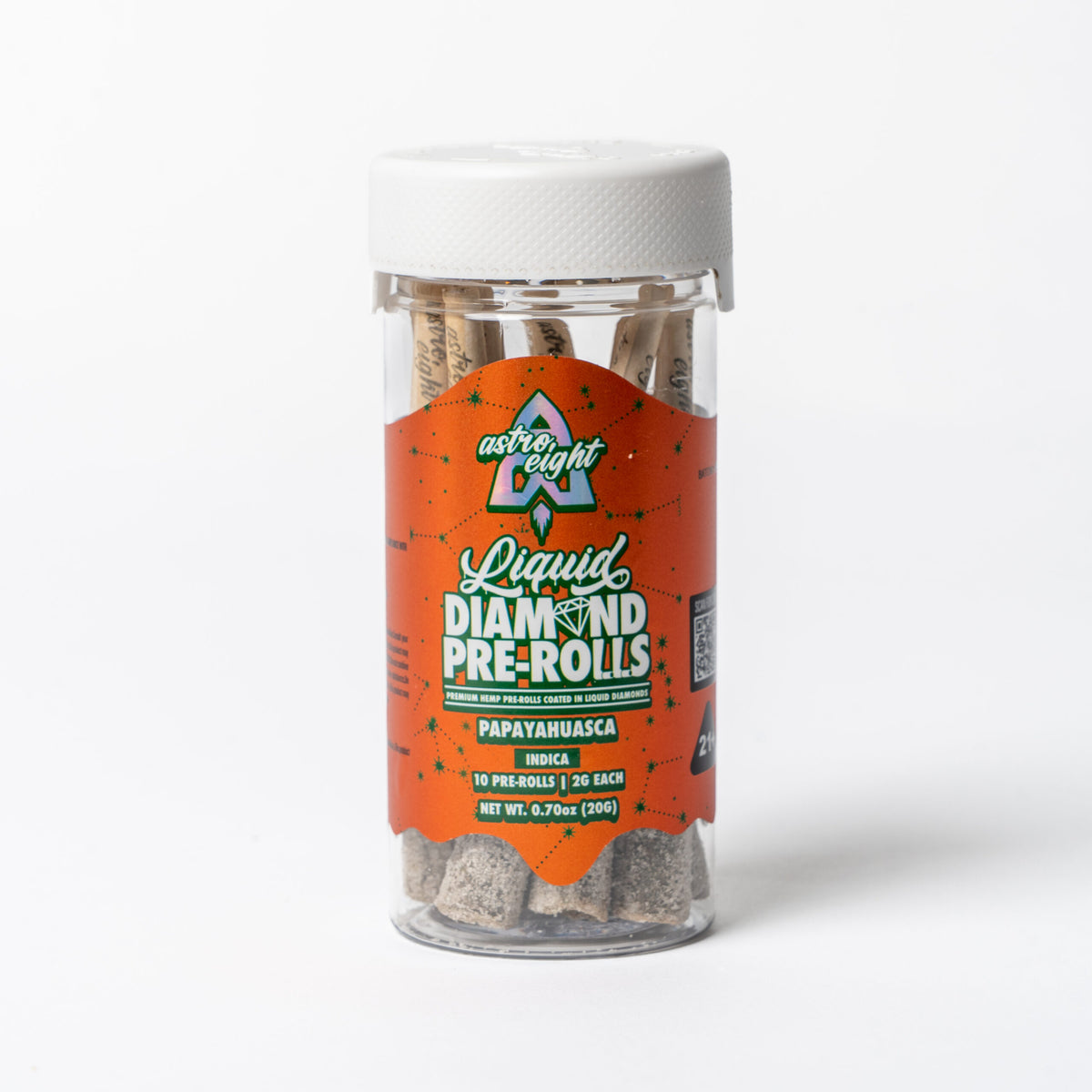 Papayahuasca Liquid Diamond Pre-Rolls, 10 count jar (alternate view)