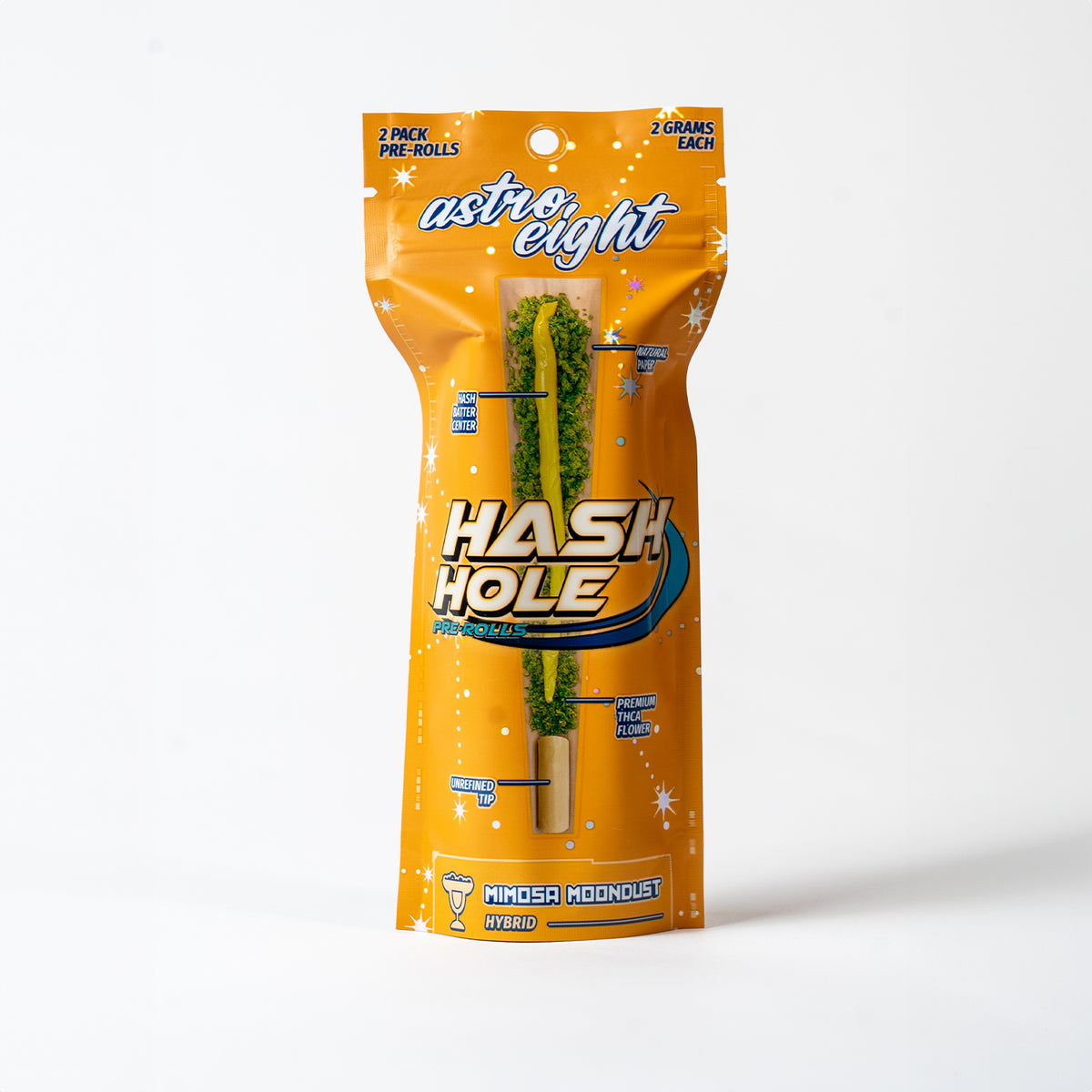 Mimosa Moondust Hash Hole Pre-Rolls 2 pack