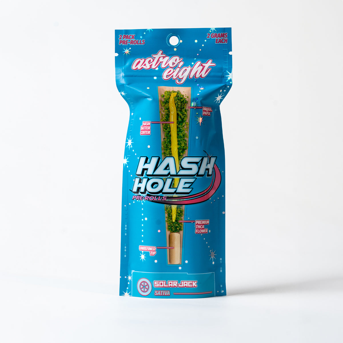 Solar Jack Hash Hole Pre-Rolls 2 pack
