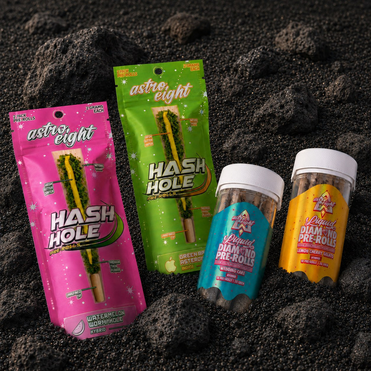 Hash Hole and Liquid Diamond pre-rolls