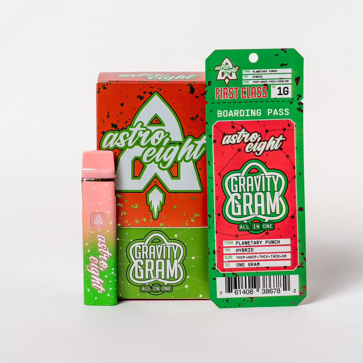 Planetary Punch Gravity Gram 1g disposable vape, back